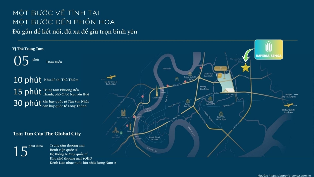Vị trí đắc địa kết nối đa chiều dự án Imperia Sensa Vị trí đắc địa kết nối đa chiều dự án Imperia Sensa
