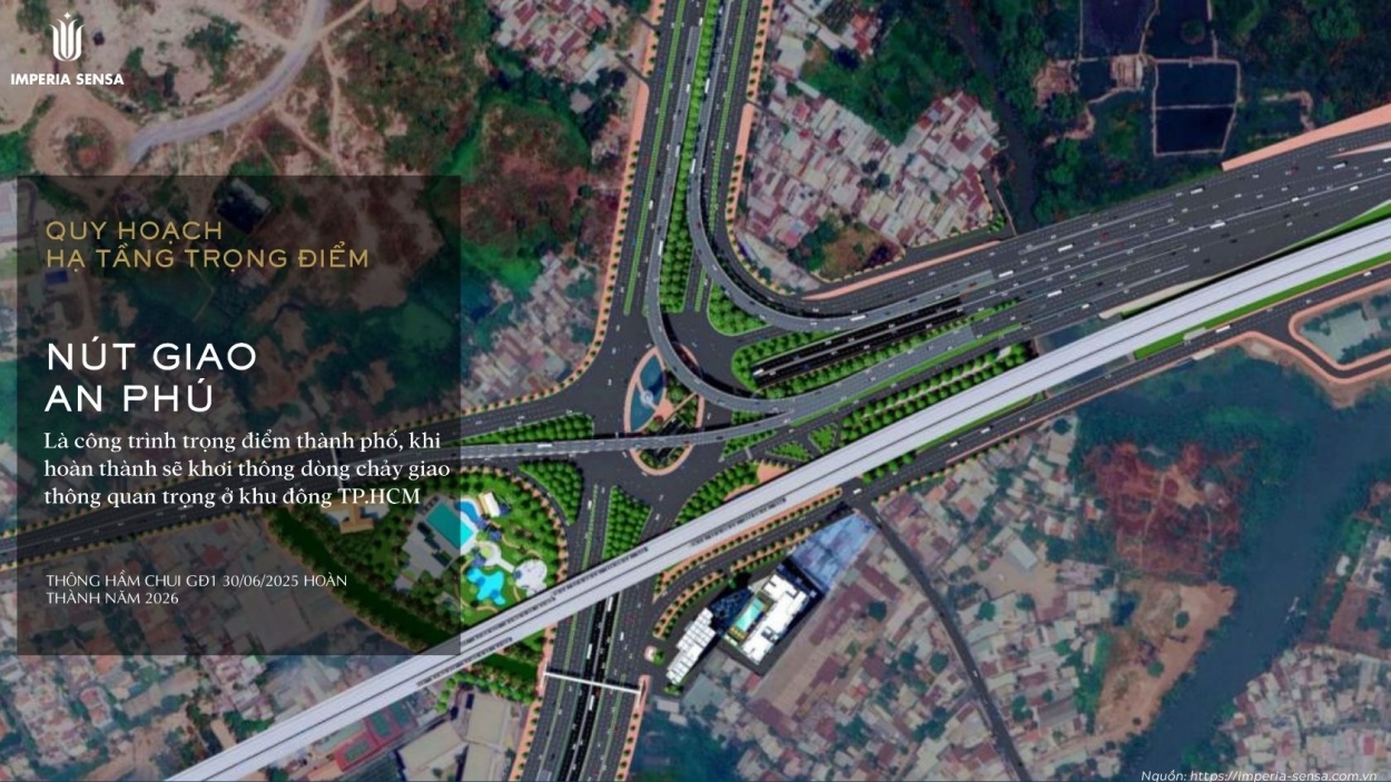 Nút giao thông quan trọng gần dự án Imperia Sensa Nút giao thông quan trọng gần dự án Imperia Sensa