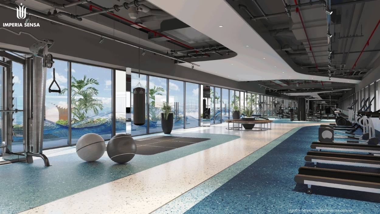 Phòng Gym hiện đại tiêu chuẩn quốc tế Phòng Gym hiện đại tiêu chuẩn quốc tế